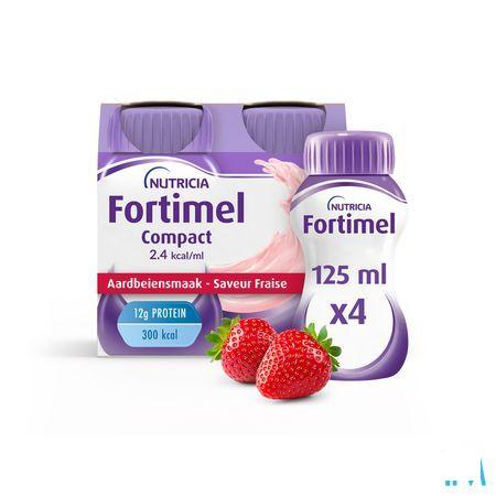 Fortimel Compact 2.4Kcal Aardbei 4 x 125 ml