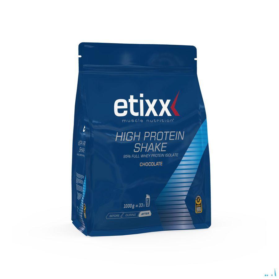 Etixx High Protein Shake Chocolate Poudre 1000 gr 