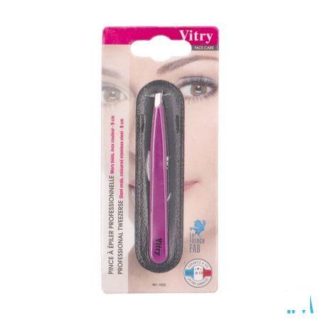Vitry Classic Pince Epil Prof Oblique Inox 1022  -  Vitry