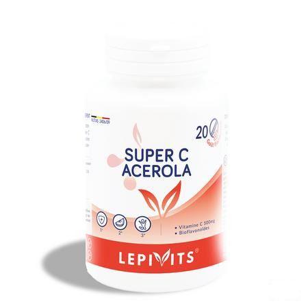 Lepivits Super C Acerola 500 mg Comp 20  -  Lepivits