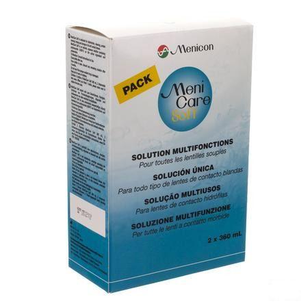 Menicare Soft Duopack Zachte Lenzen 2x360 ml  -  Lensfactory