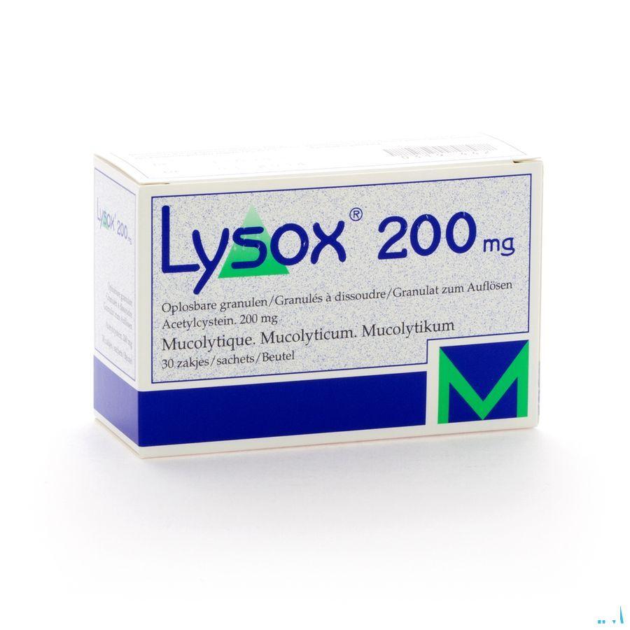 Lysox Gran Zakjes 30x200 mg  -  Menarini