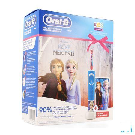 Oral-B Kids D100 Frozen + Eb10 + Beker Gratis