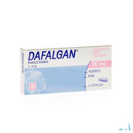 Dafalgan 80 mg Suppos 12 Babys