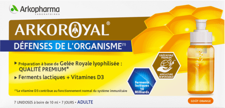 Arkoroyal Probiot. Volwassen Ruche Royale Dosis 7x7,5 ml  -  Arkopharma