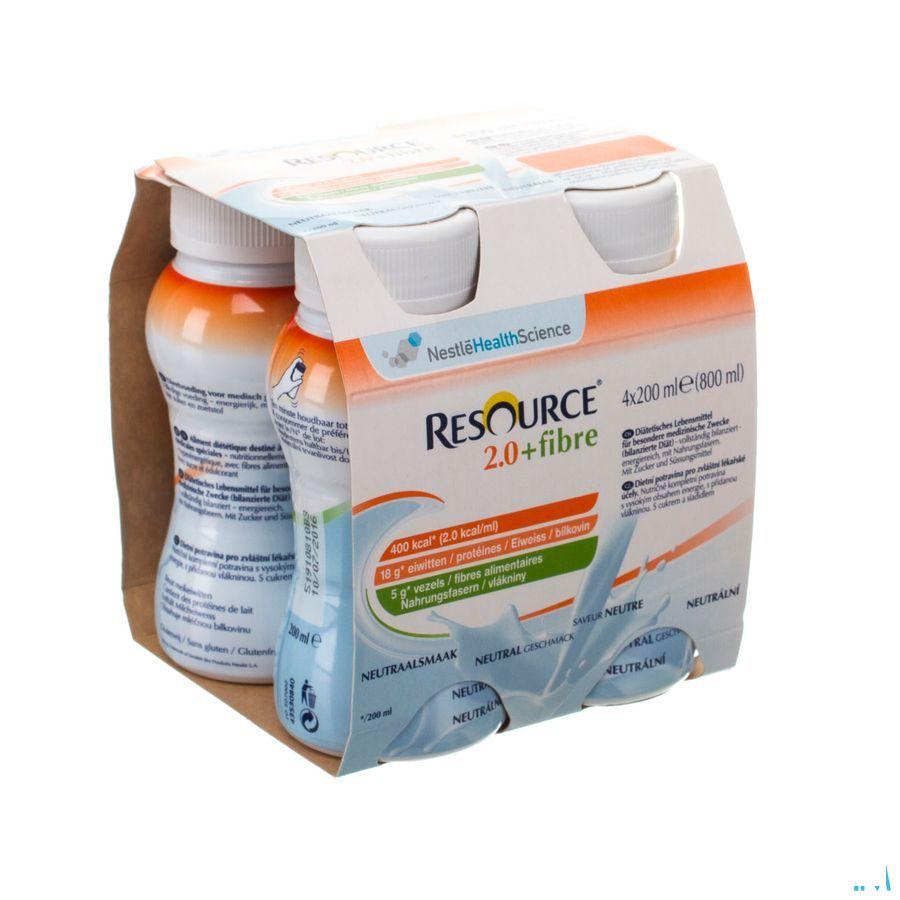Resource 2.0 Fibre Neutraal 4x200 ml 12100792  -  Nestle