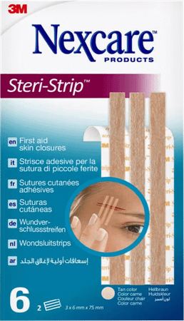 Nexcare 3M Steri-Strip Wondsluit. Beige 6mm x 75mm 6