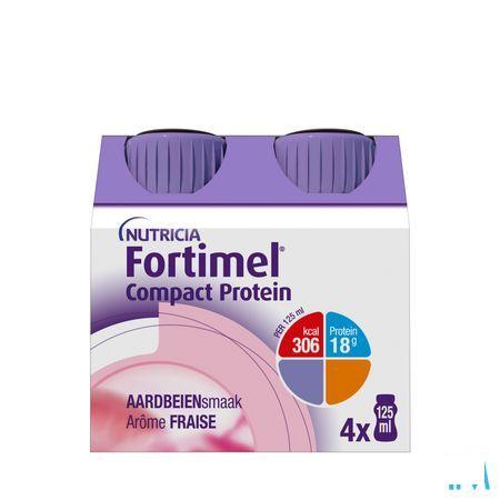 Fortimel Compact Protein Aardbei 4x125 ml  -  Nutricia