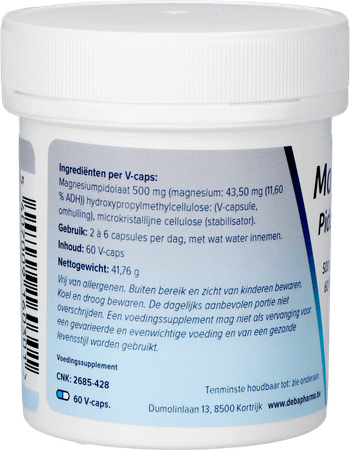 Magnesiumpidolaat V-Capsule 60x500 mg  -  Deba Pharma