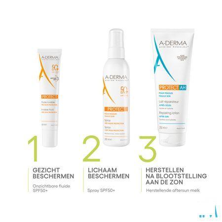 Aderma Protect Lait Reparateur Anti soleil 250 ml  -  Aderma