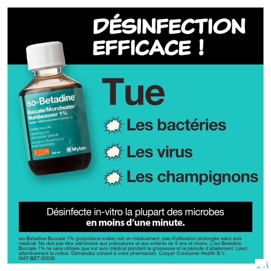 Iso Betadine 1% Solution Bucc 200 ml Ready To Use