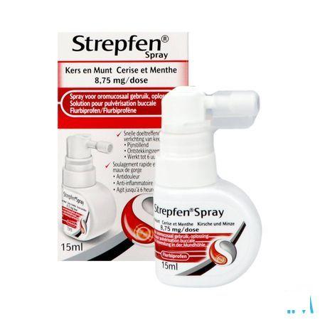 Strepfen 8,75 mg Spray Solution Pulv Buccale 15 ml