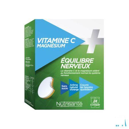 Vitamine C + magnesium Kauwtabletten Tube 2x12  -  Nutrisante