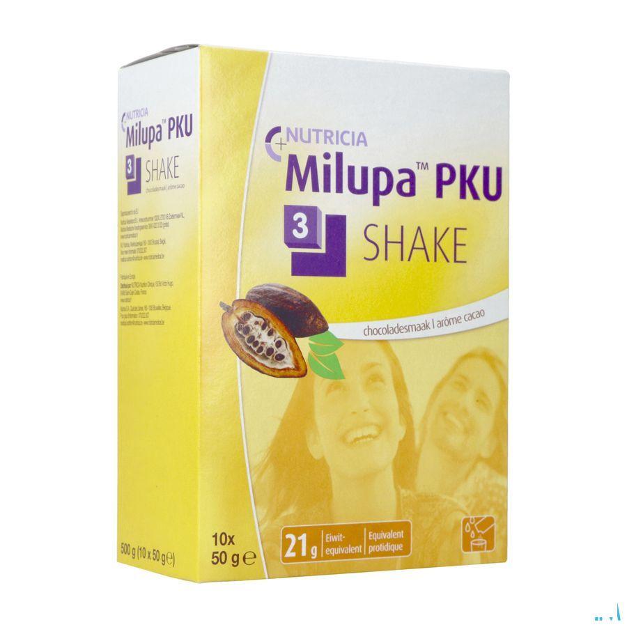Pku 3 Shake Chocolade Zakje 10x50 gr  -  Nutricia
