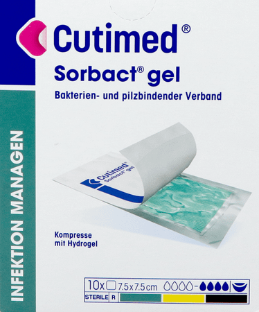 Cutimed Sorbact Hydro Gel 7,5cm x 7,5cm 10