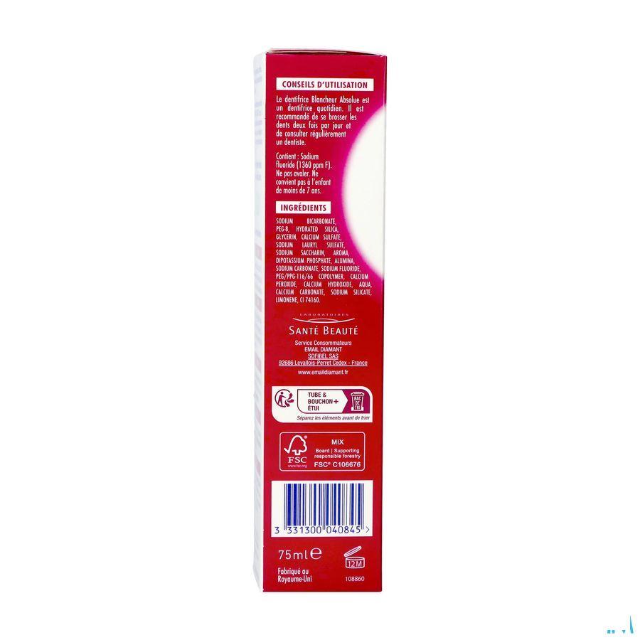 Email Diamant Dentifrice Blancheur Absolue 75 ml