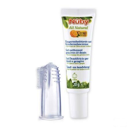 Nuby Citroganix Gel Nettoyant Gencives Et Dent + Doigt Massant 15 gr - 4m +   -  New Valmar