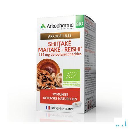 Arkogelules Shiitake Maitake Reishi Bio Caps 40