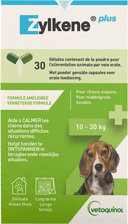 Zylkene Plus Middelgrote Hond 225mg 10-30Kg Caps30