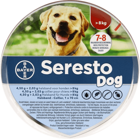 Seresto Dog 4,5G + 2,03 Collier >8Kg
