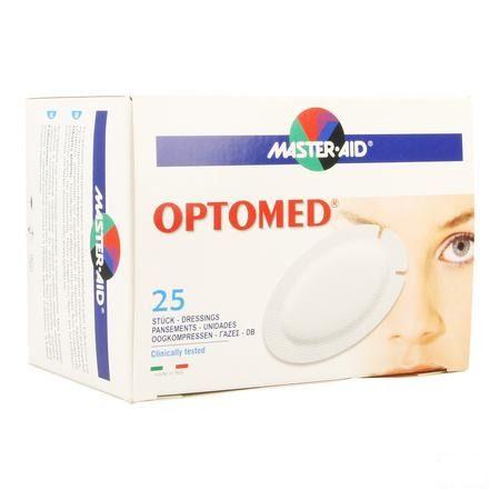 Optomed Oogkompres Adhesive Latexvrij 96x66mm 25 70119