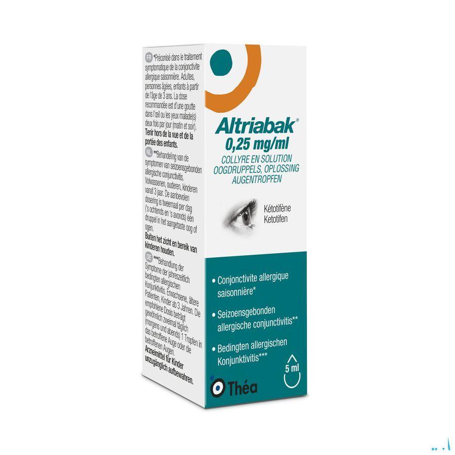 Altriabak 0,25Mg/ml Gutt Oculaires Fl 5ml