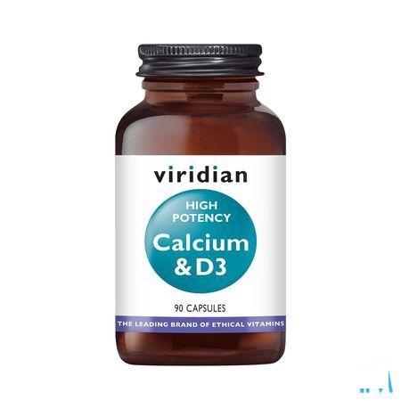 Viridian High Potency Calcium & d3 Plantaard.Capsule 90  -  Solgar Vitamins