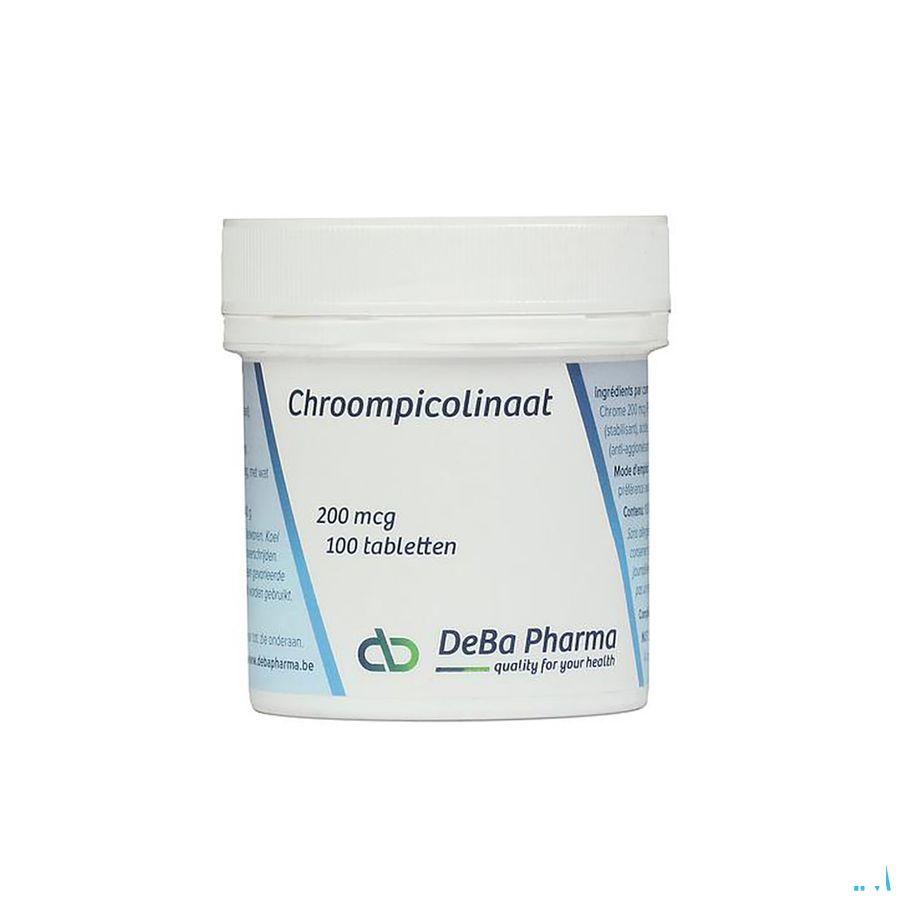 Chromium Picco 200y Comprimes 100  -  Deba Pharma
