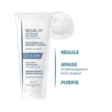 Ducray Kelual Ds Reinigingsgel A/Schilfers200 ml