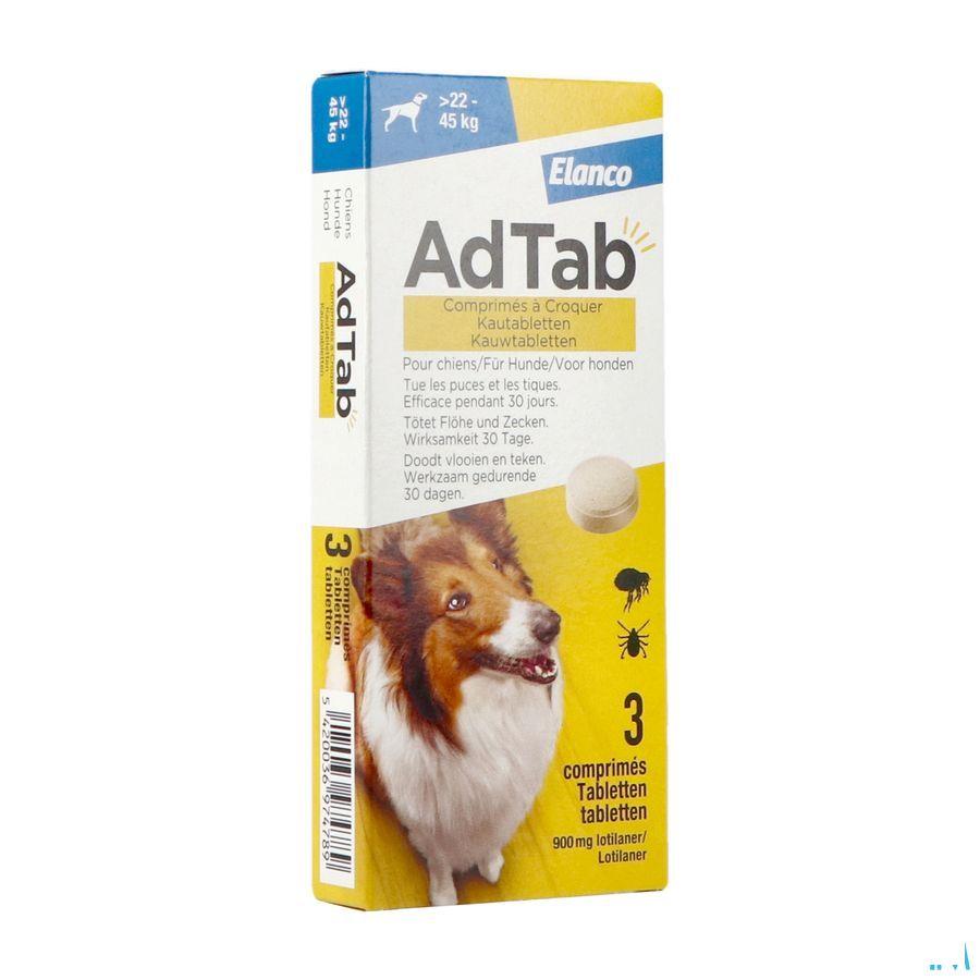 Adtab 900 mg Chien >22Kg-45Kg Comp A Croquer 3