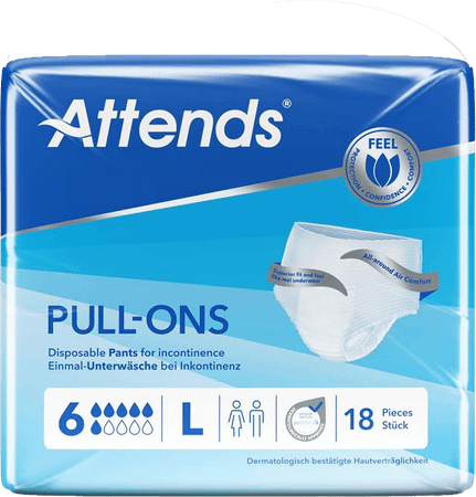 Attends Pull-Ons 6L 1X18  -  Attends