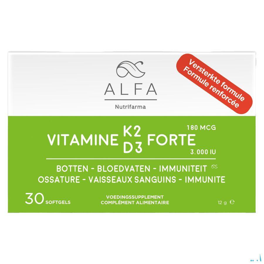 Alfa Vitamine K2 D3 Forte Softcaps 30