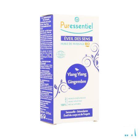 Puressentiel Mass.olie Ylang Ylang-gember Bio100 ml  -  Puressentiel