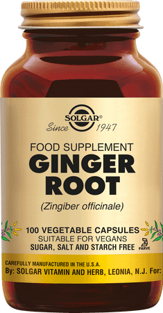 Solgar Ginger Root V-Caps 100  -  Solgar Vitamins