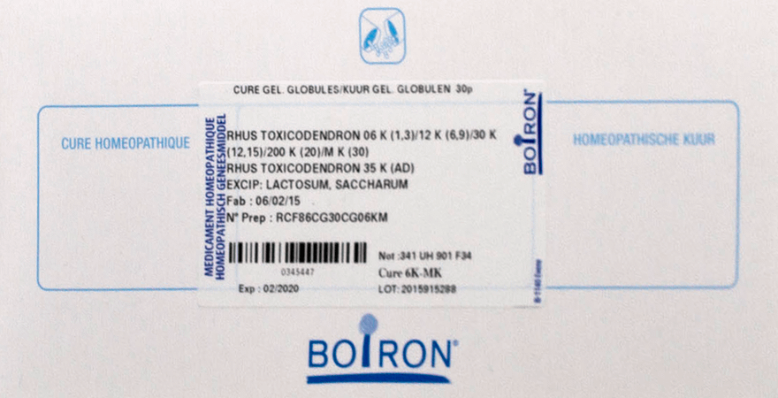 Rhus Toxicodendron Cure 6k-MK  -  Boiron