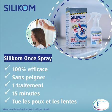 Silikom Once Spray Gel Anti pouce 100 ml  -  EG
