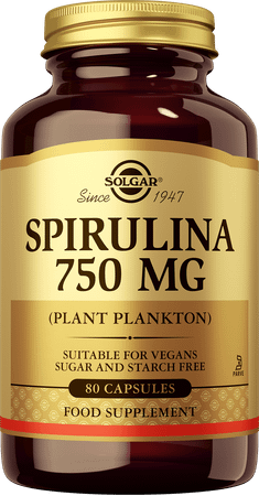 Solgar Spirulina 750Mg V-Caps 80  -  Solgar Vitamins