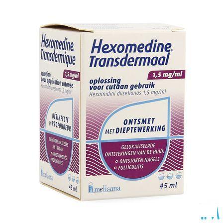 Hexomedine Oplossing 45 ml Transcut  -  Melisana