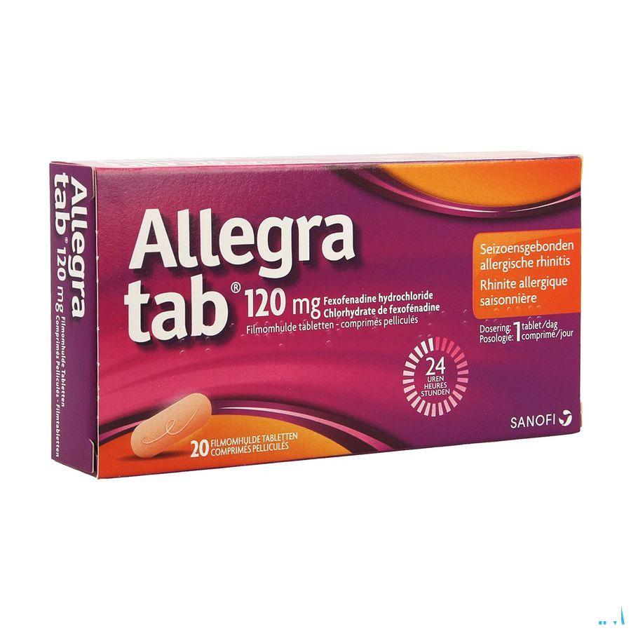Allegra Tab 120 mg Filmomhulde Tabletten 20 X 120 mg