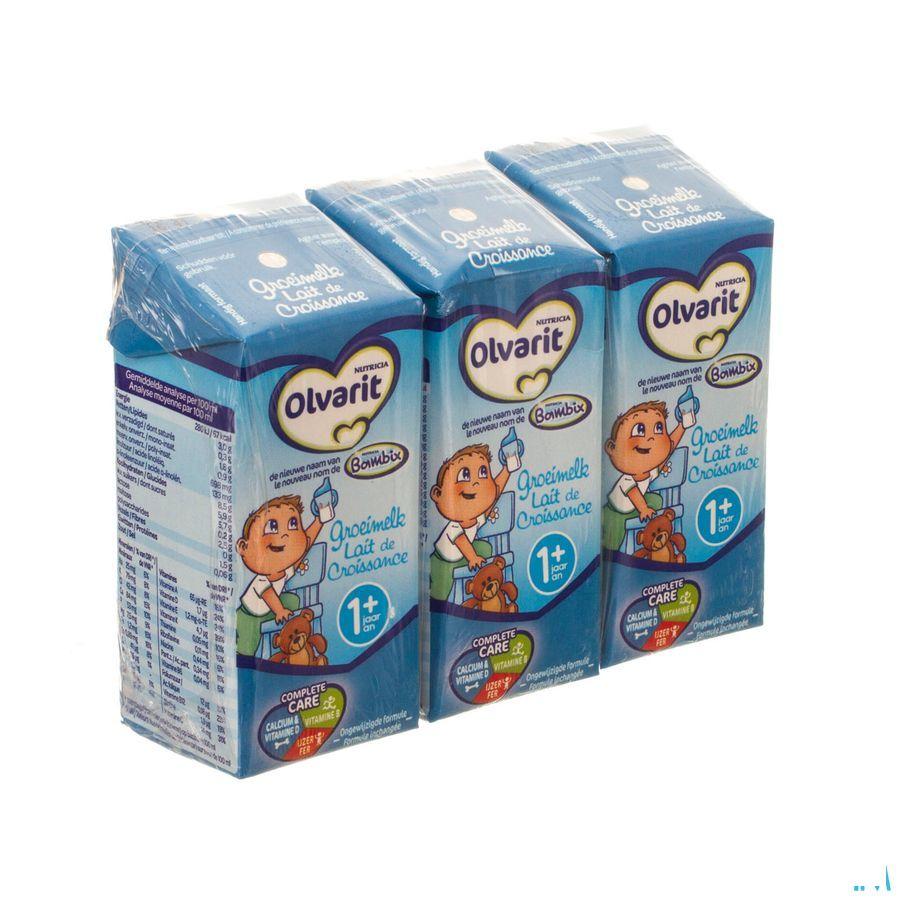 Olvarit Groeimelk + 1jaar 3x200 ml  -  Nutricia