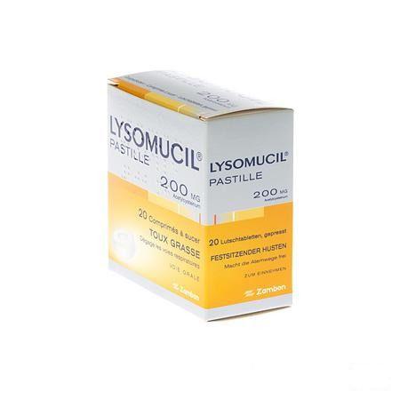 Lysomucil 200 Comprimes A Sucer - ZuigComprimesetten 20