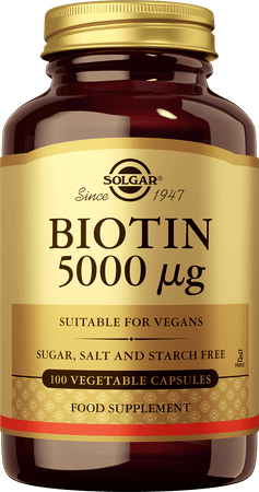 Solgar Biotin 5000 µg V-Capsule 100  -  Solgar Vitamins