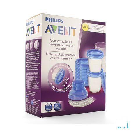 Philips Avent Via Natural Moedermelk Bewaarbekerset Scf618/10  -  Bomedys