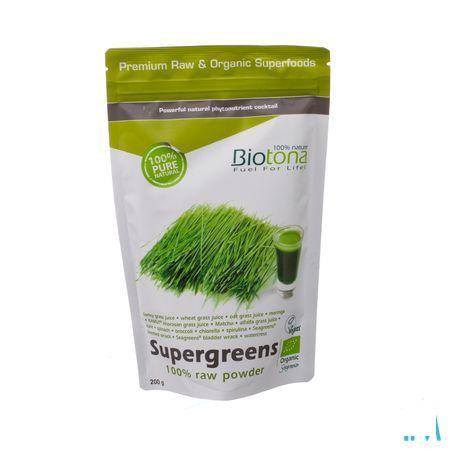 Biotona Supergreens Raw Powder 200 gr  -  Keypharm