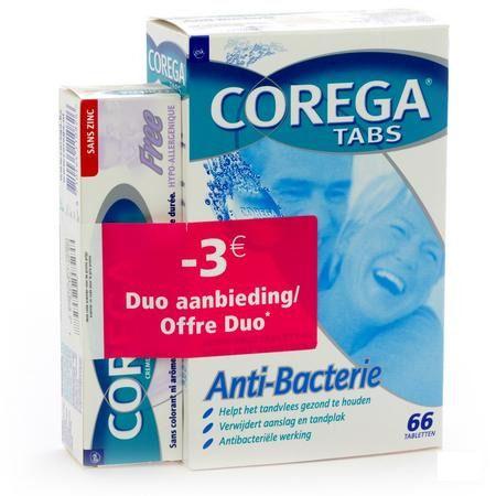 Corega Duo Free & Tabletten Antibact