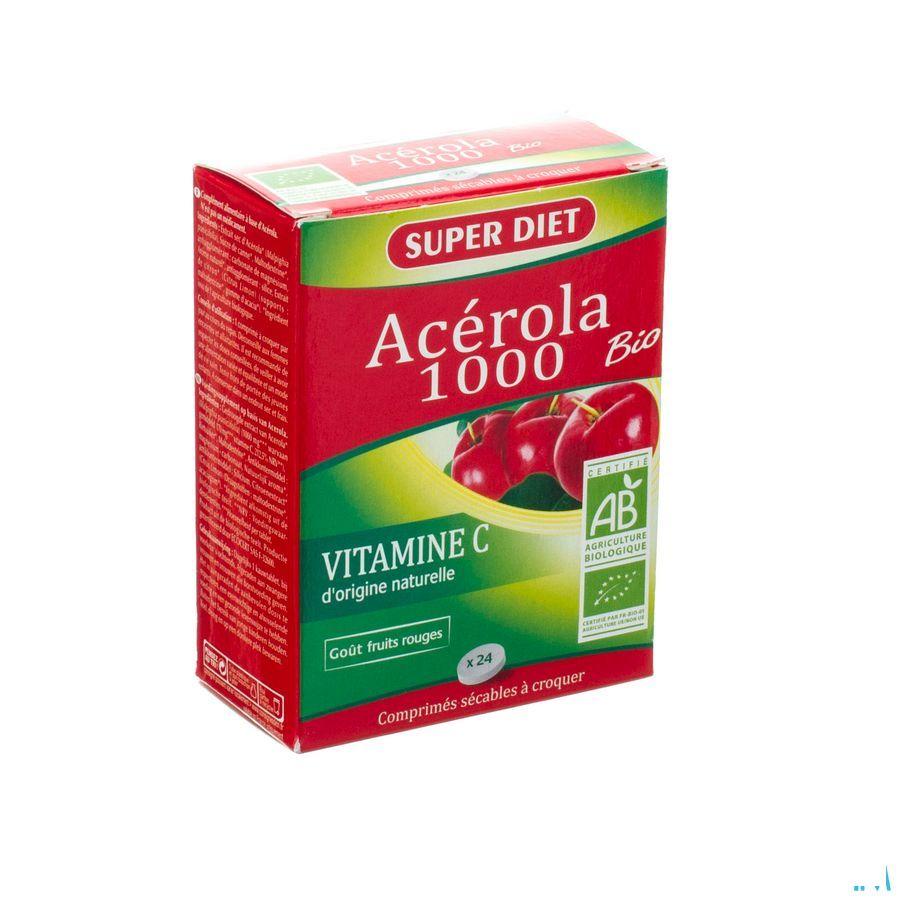 Super Diet Acerola Bio 1000 Tabletten 24  -  Superdiet Laboratoires
