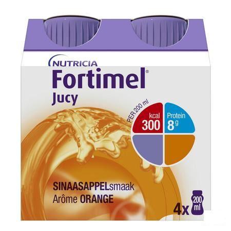 Fortimel Jucy Sinaasappelsmaak 4X200ml 155764
