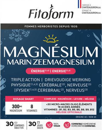 Magnesium Marin + B1 Caps 30 Fitoform  -  Bioholistic Diffusion