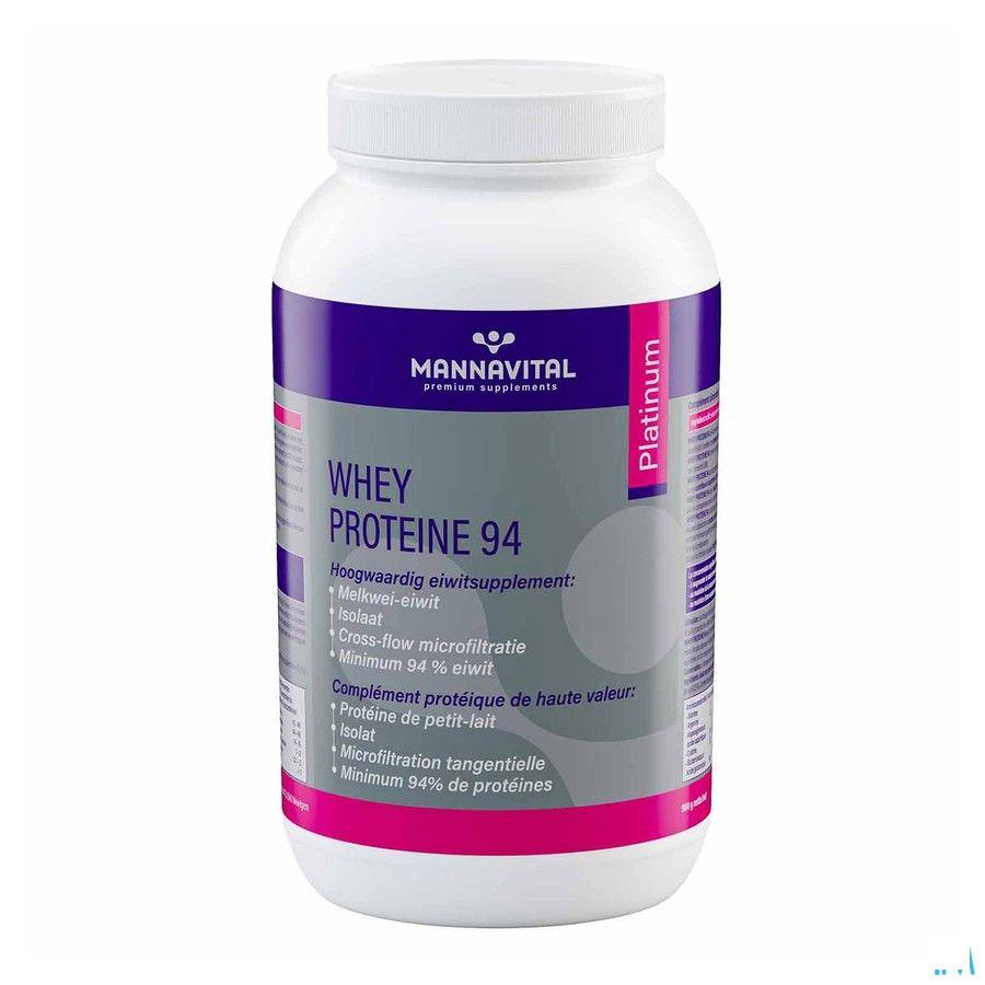 Mannavital Whey Proteine 94 Poeder 900 gr