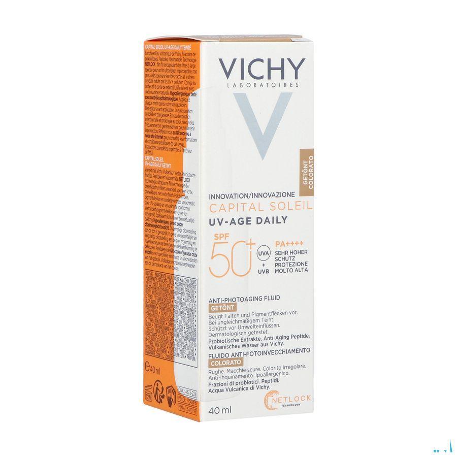 Vichy Cap Sol Uv-Age Tintee Light Ip50 + 40 ml  -  Vichy